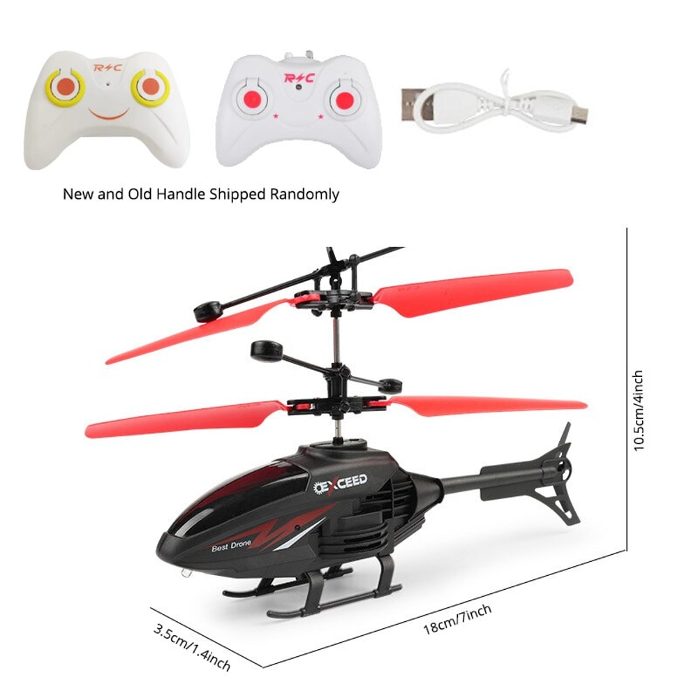 Gesture Control Helicopter RC Aircraft with LED Lights for Kids