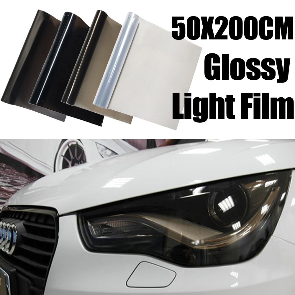 Car Headlight Tint Film Smoke Fog Light Vinyl PVC Black Tint Waterproof Car Sticker Accessories