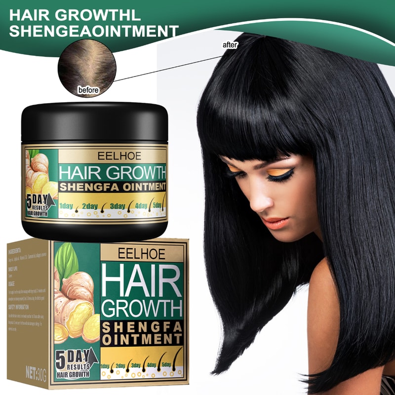 Ginger Hair Care Cream for Hair Growth Scalp Massage and Smoothing Care