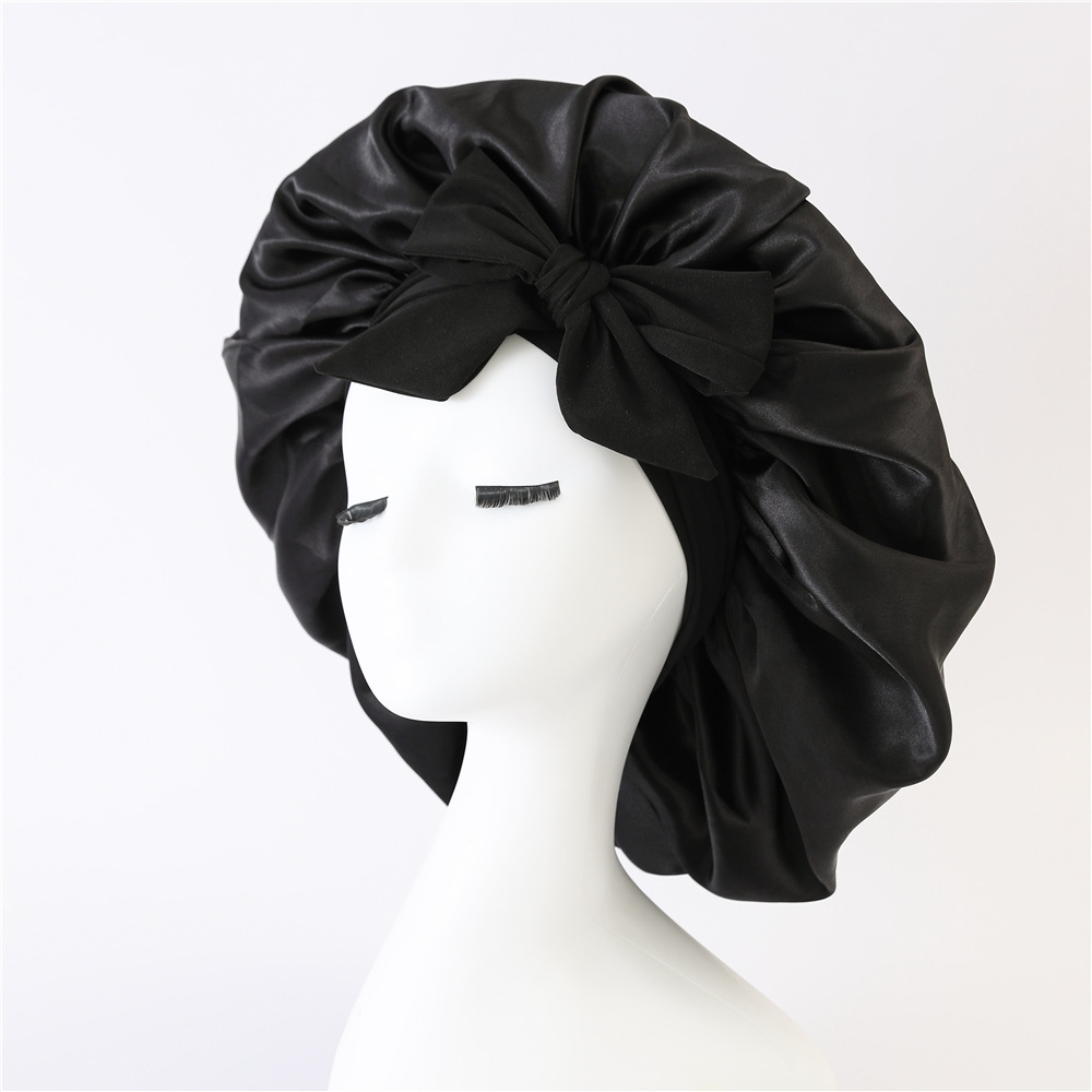 Satin Night Sleep Cap For Women And Men Unisex Hair Care Bonnet 3