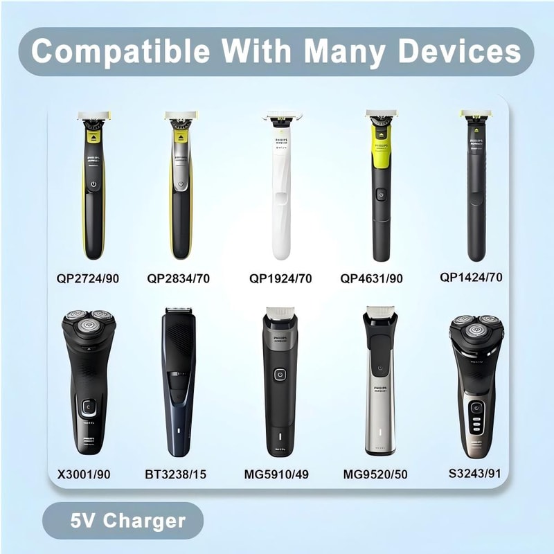 Shaver Adapter Charger Converter For Philips OneBlade Efficient Power Solution 1