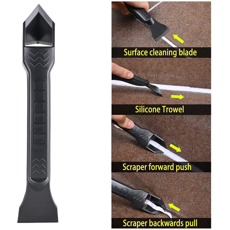 Caulking Nozzle Applicator Silicone Remover Set Plastic Glue Shovel Tile Finishing Tool For Floor