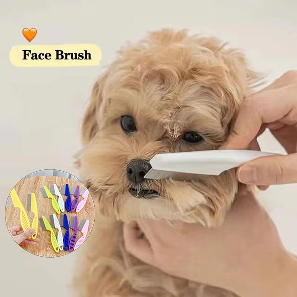 Pet Hair Shedding Comb Stainless Steel Flea Comb For Cat And Dog Grooming 0