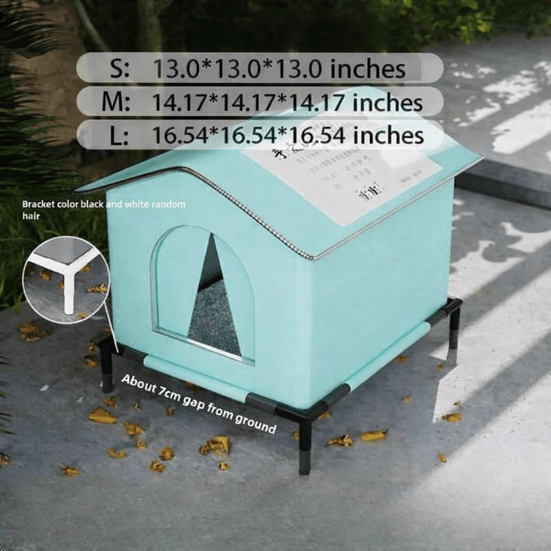 Waterproof Outdoor Winter Pet Cave Bed For Small Dogs Foldable Washable Pet House 8