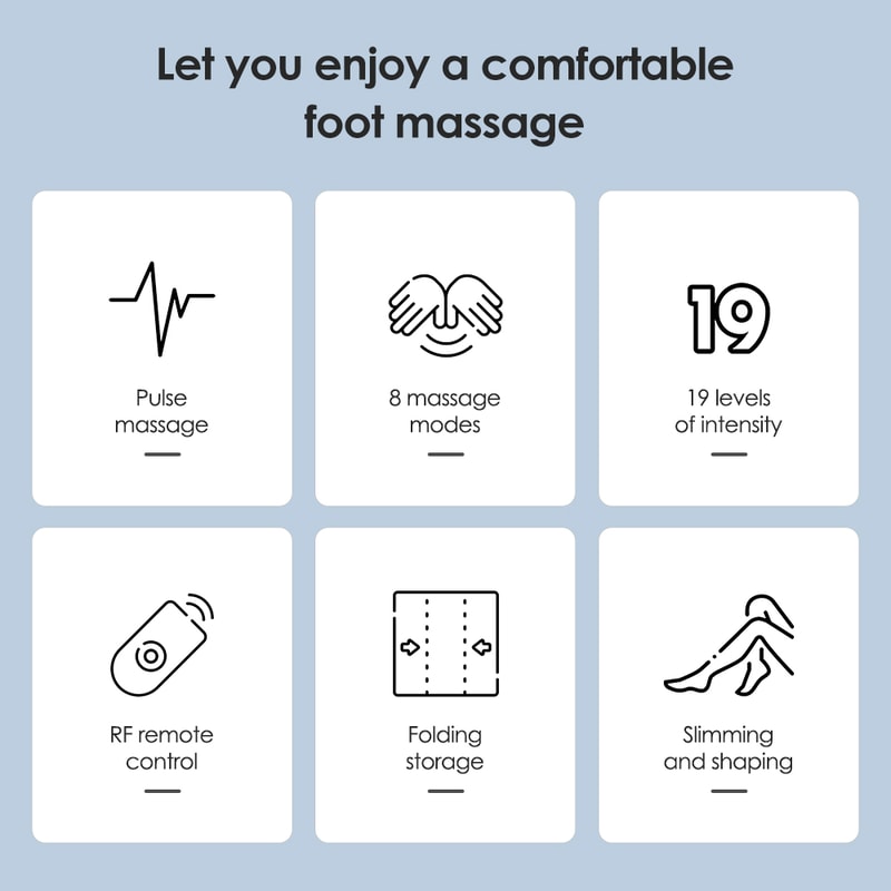 Electrical Muscle Stimulation Foot Massager Pad Microcurrent Foot Exercise Ion Detox Spa for Slimming and Relaxation