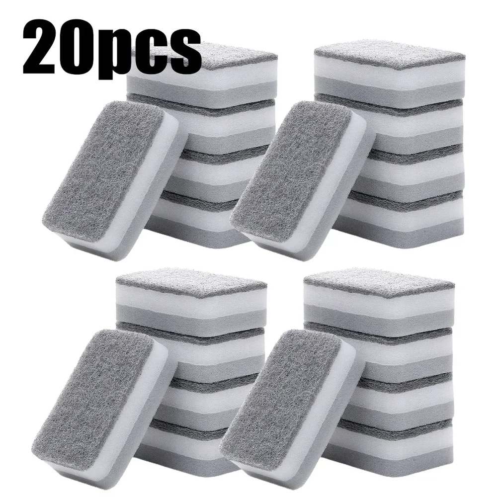 Magic Three Layers Cleaning Sponges Reusable Pan Pot Dishwashing Scouring Pads Household Kitchen Sp 7