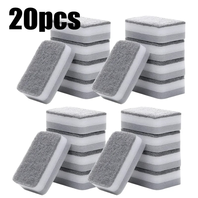 Magic Three Layers Cleaning Sponges Reusable Pan Pot Dishwashing Scouring Pads Household Kitchen Sp 7