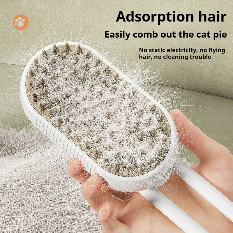 Pet Hair Removal Spray Comb One Button Massage Comb For Cats Dogs Anti Flying Hair Bath Brush Hai 1