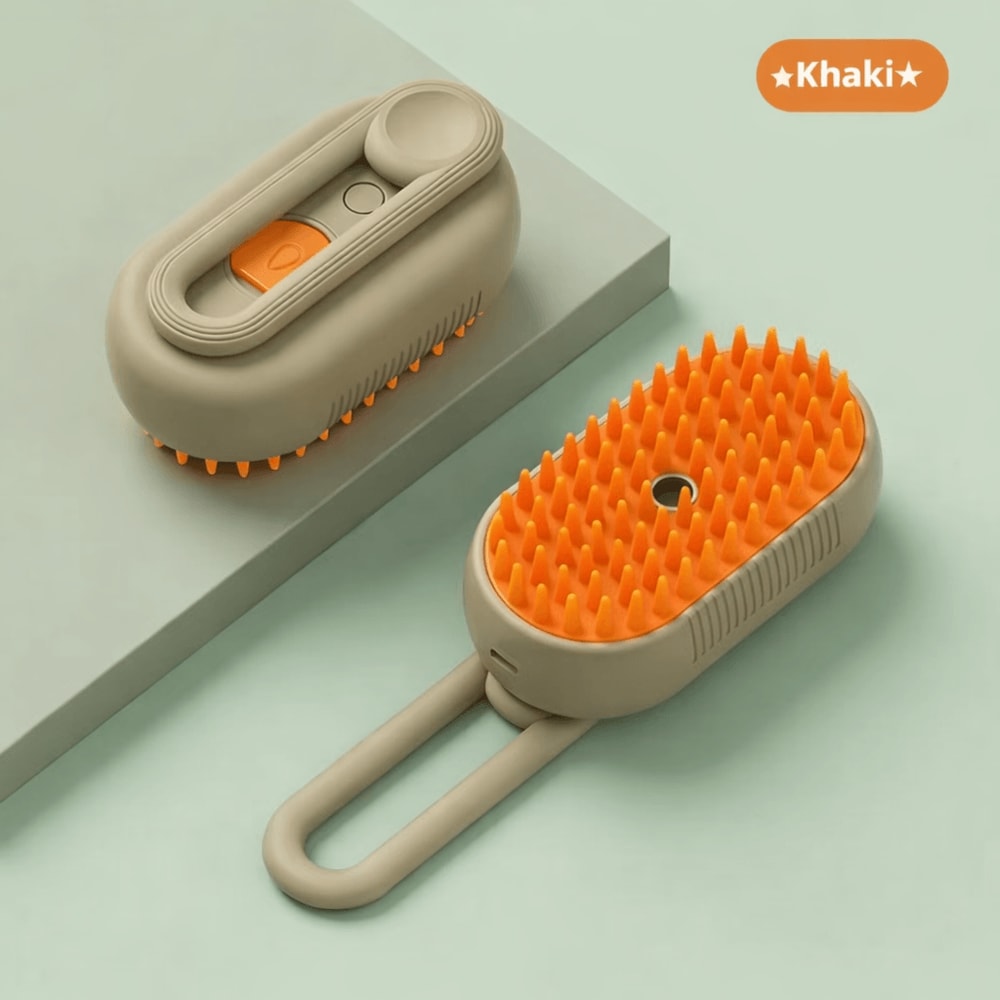 Pet Hair Removal Spray Comb One Button Massage Comb For Cats Dogs Anti Flying Hair Bath Brush Hai 5