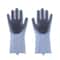 Pet Grooming Glove for Cats & Dogs Silicone Shampoo Scrubber & Hair Removal Glove Magic Dishwashing Cleaning Sponge