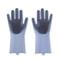 Pet Grooming Glove for Cats & Dogs Silicone Shampoo Scrubber & Hair Removal Glove Magic Dishwashing Cleaning Sponge