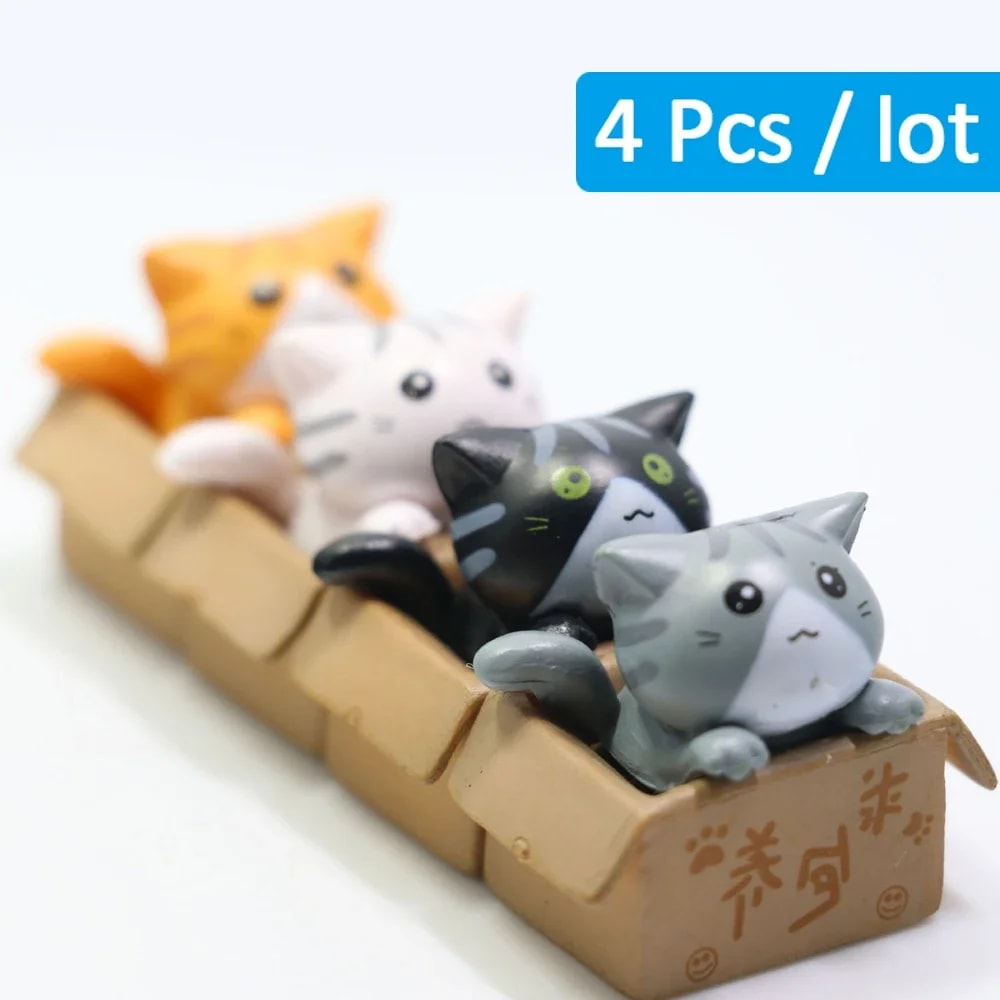 Mini Cat Garden Kitten Statue Cute Baby Room Decoration Gift For Children 5