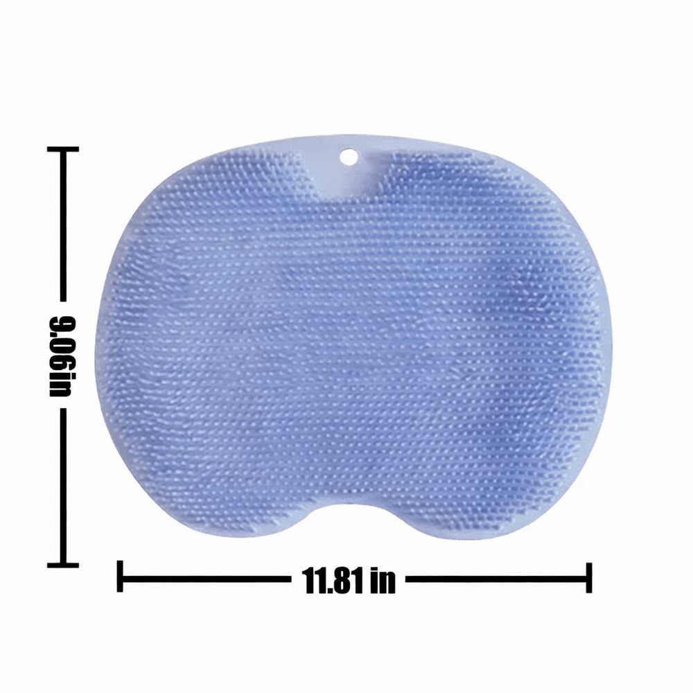 Silicone Massage Shower Mat Non Slip Foot Exfoliating Pad With Suckers For Back And Foot Scrubbing 6