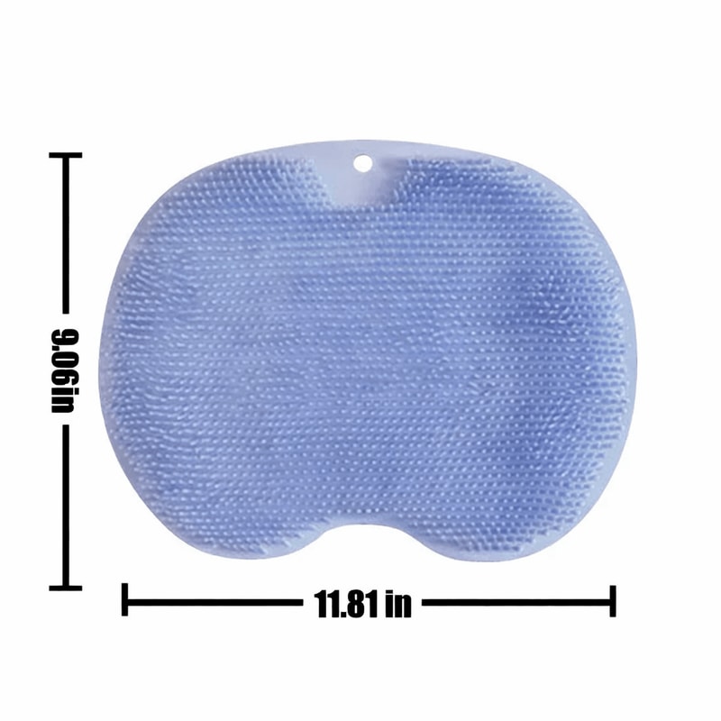 Silicone Massage Shower Mat Non Slip Foot Exfoliating Pad With Suckers For Back And Foot Scrubbing 6