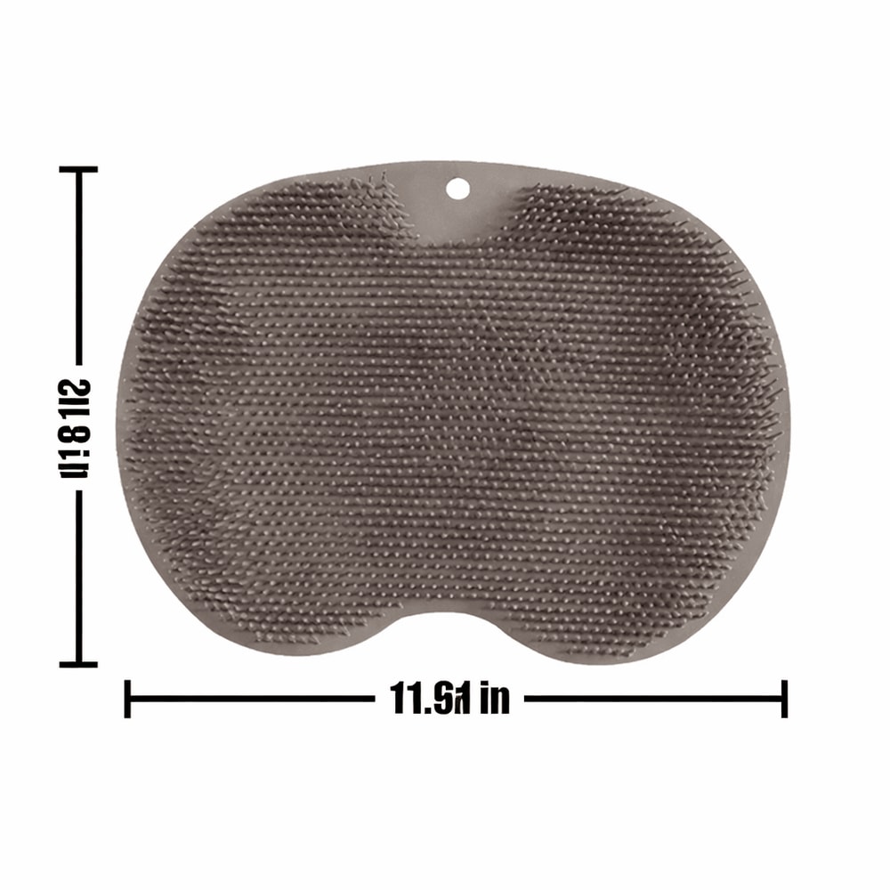 Silicone Massage Shower Mat Non Slip Foot Exfoliating Pad With Suckers For Back And Foot Scrubbing 7