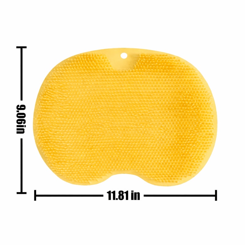 Silicone Massage Shower Mat Non Slip Foot Exfoliating Pad With Suckers For Back And Foot Scrubbing 9