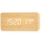 Wooden LED Digital Alarm Clock with Temperature Display for Bedroom & Office Decor