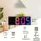 LED Digital Alarm Clock with Temperature Display & Adjustable Brightness Perfect for Bedroom and Desktop Use