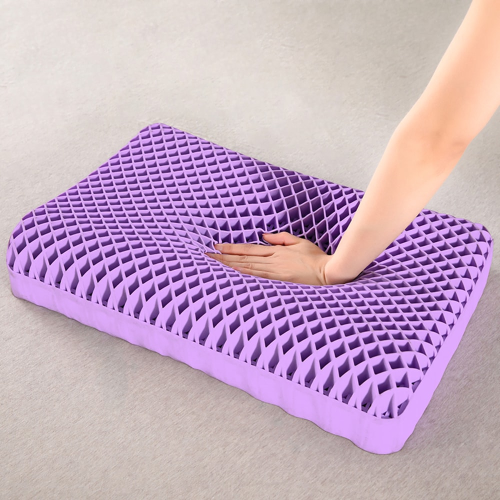 Breathable Zero Pressure Cervical Neck Pillow Washable TPE Latex Support for Neck Pain Relief