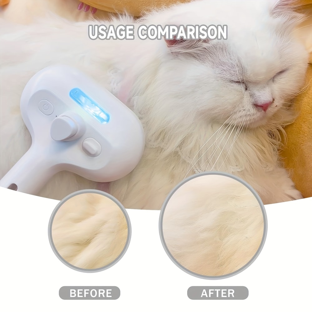 Pet Grooming Spray Hair Comb Dematting Hair Removal & Mist Comb for Cats and Dogs