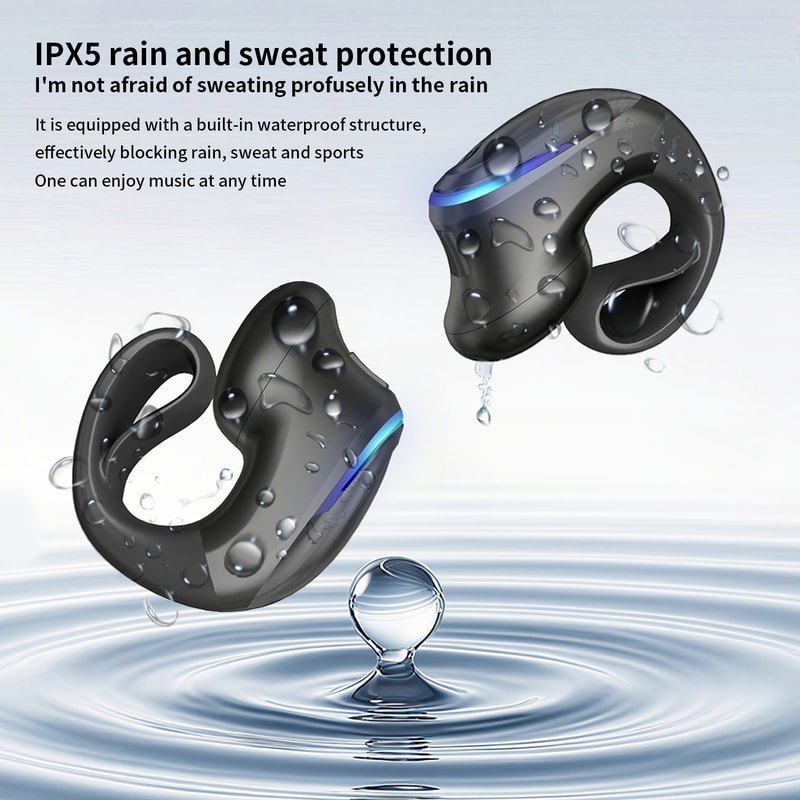 Bone Conduction Wireless Bluetooth Headset Pain Free Long Wear Ultra Long Battery Life Clip On Desi 4