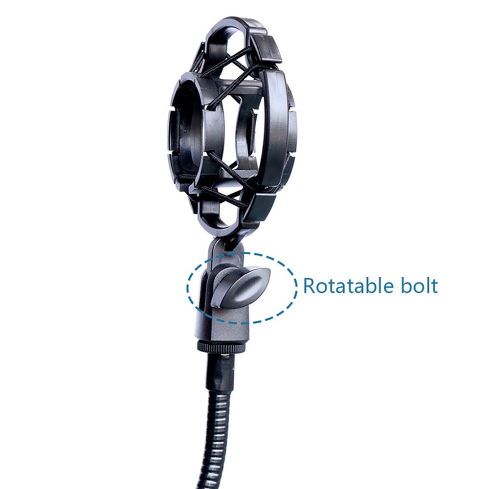 Universal Professional Condenser Microphone Shock Mount Holder For Studio Recording Compatible With 4