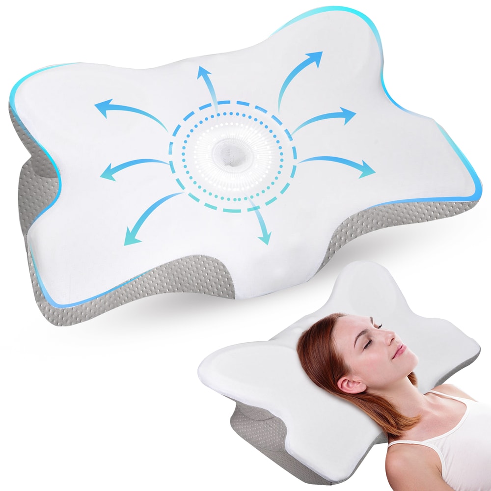Memory Foam Orthopedic Pillow For Neck Shoulder Pain Relief Ergonomic Cervical Support Pillow 0