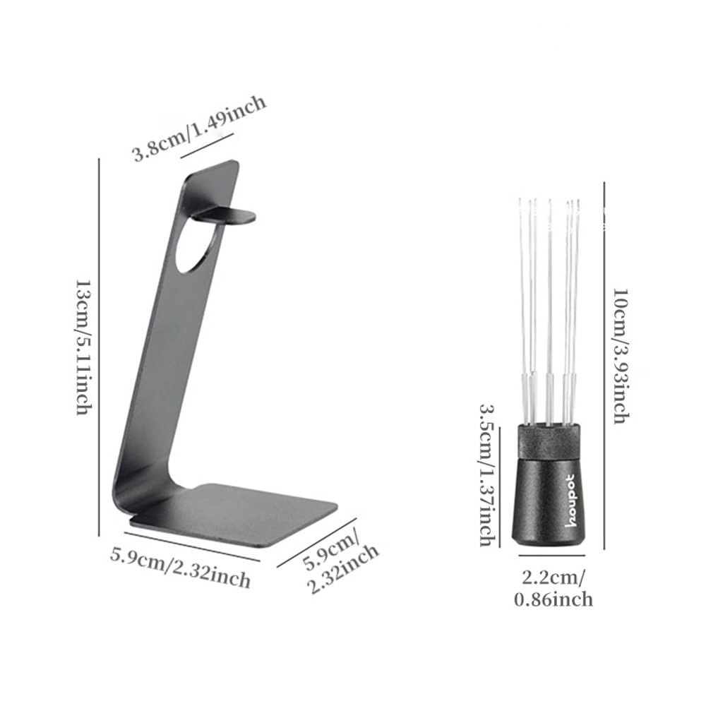 Espresso Coffee Stirrer Needle With Magnetic Absorption Stand Barista Coffee Stirring Distribution 3