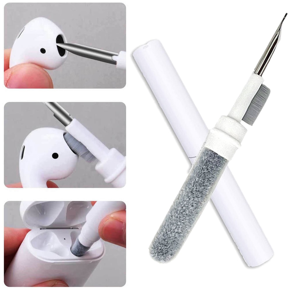 Bluetooth Earphone Cleaning Kit for Airpods Pro Wireless Earbud Case Cleaning Tools with Brush & Pen