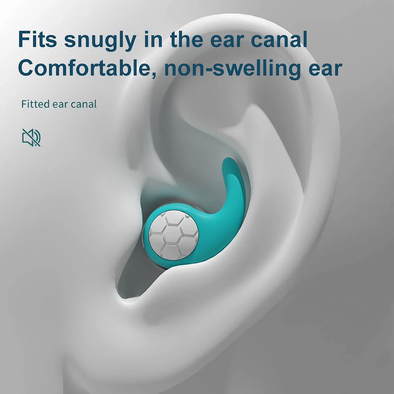 Soft Silicone Earplugs For Sleep Swimming Noise Cancelling Waterproof Comfortable Fit 0