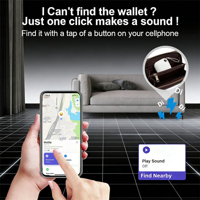 Portable Anti Lost Tracker Locator For Apple Find My Valuable Items Secure Your Belongings 0