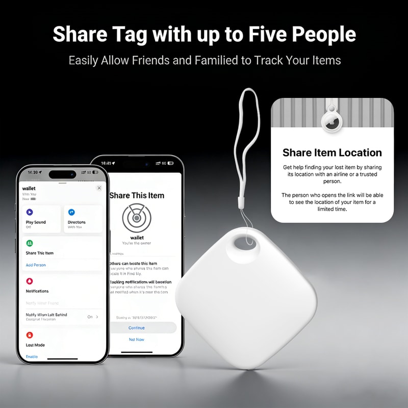 Portable Anti Lost Tracker Locator For Apple Find My Valuable Items Secure Your Belongings 4