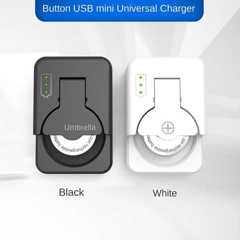 Universal Button Battery Charger With LED Indicator Portable Efficient Power Solution 2