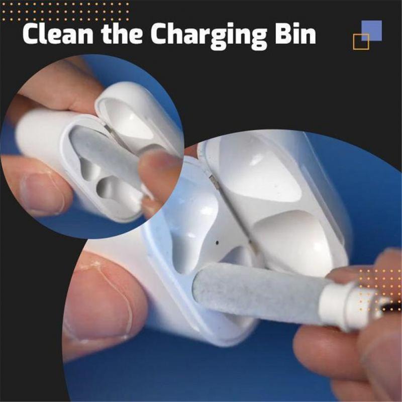 Portable Cleaning Pen For Headphones Phones And Tablets Dust And Dirt Removal Tool 0