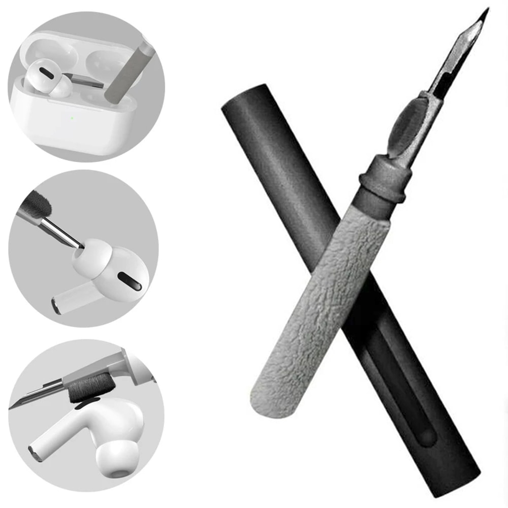 Portable Cleaning Pen For Headphones Phones And Tablets Dust And Dirt Removal Tool 7