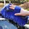 Blue Microfiber Chenille Car Wash Sponge Premium Auto Cleaning Glove Towel For Scratch Free Care 0