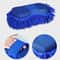 Blue Microfiber Chenille Car Wash Sponge Premium Auto Cleaning Glove Towel For Scratch Free Care 1