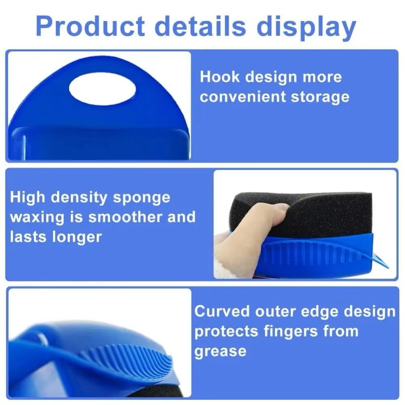 Waxing Sponge Brush With Cover For Car Motorcycle Wheel Polishing ABS Tire Cleaning And Contour Dr 3