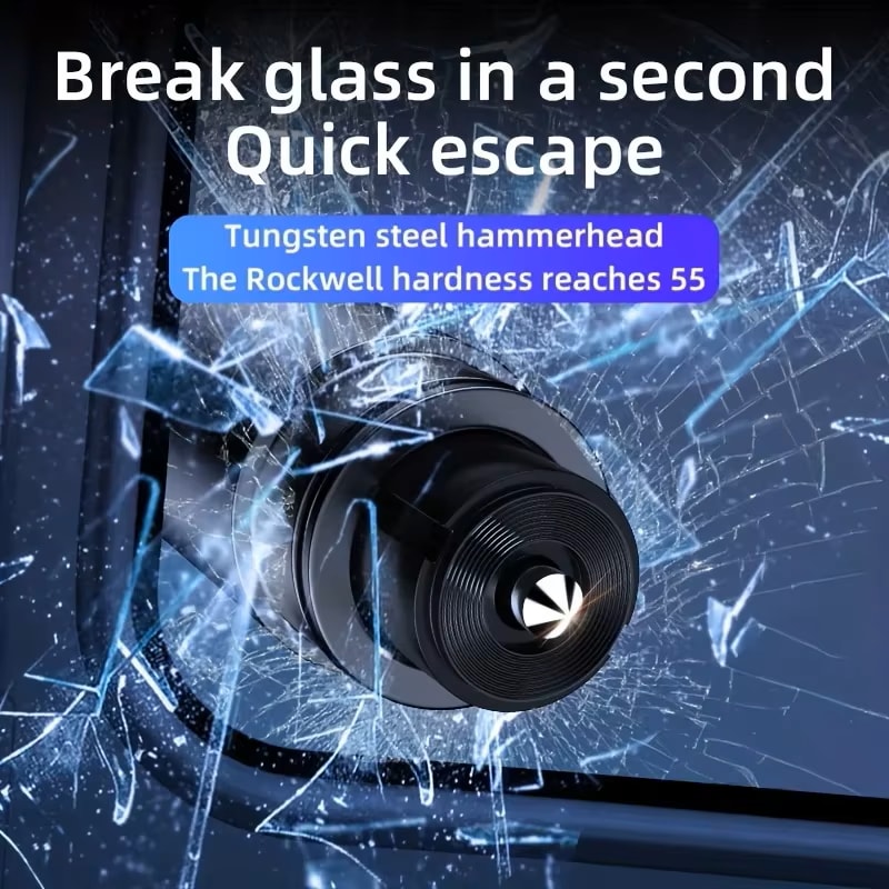 Car Escape Tool Window Breaker & Seatbelt Cutter Life Saving Vehicle Safety Hammer for Emergencies