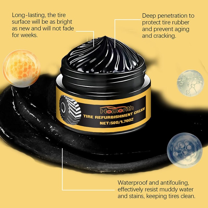 Tire Coating Wax Ultimate Shine Protection For Car Tires And Rubber Parts 3