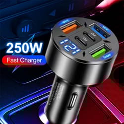 fast charging usb c car phone charger type c adapter for in car charging