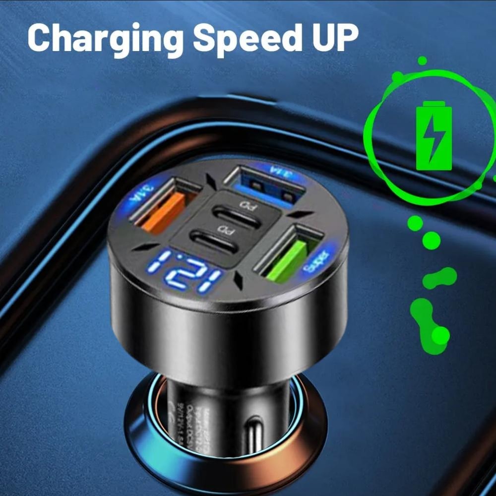 Fast Charging USB C Car Phone Charger Type C Adapter for In Car Charging