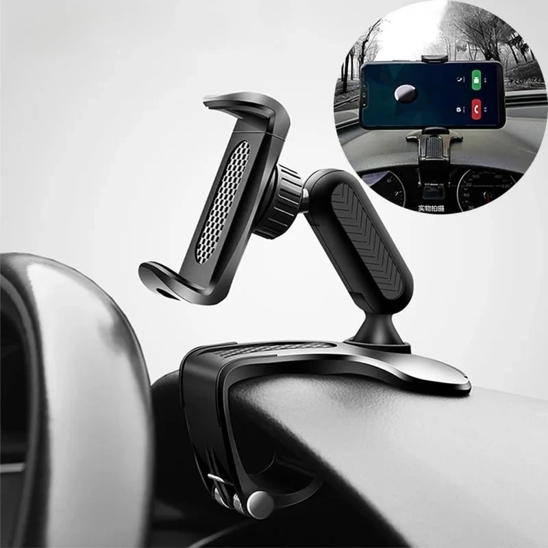 Adjustable Car Phone Holder Degree Rotation Sun Visor Mount For Rear View Mirror Support 0