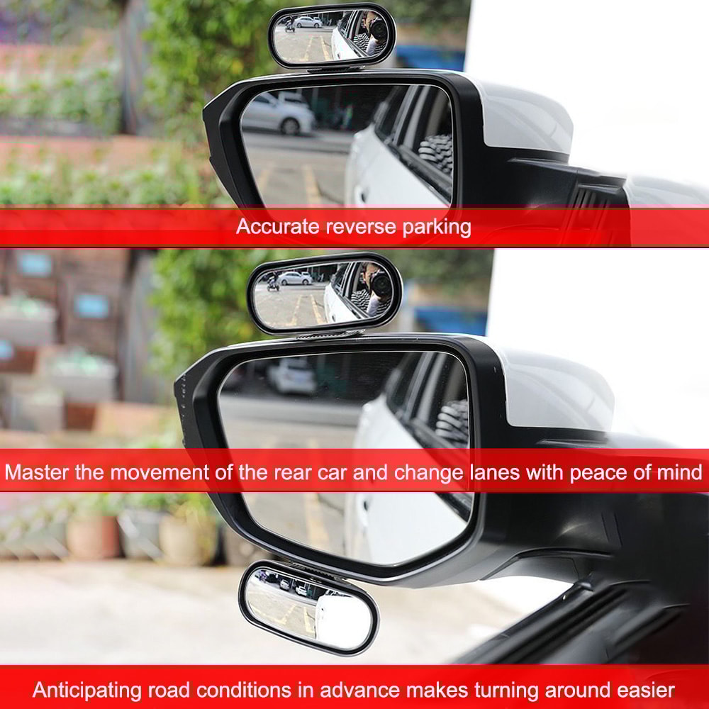Wide Angle Car Mirror Universal Auxiliary Rear View Mirror For Blind Spot Safety 5