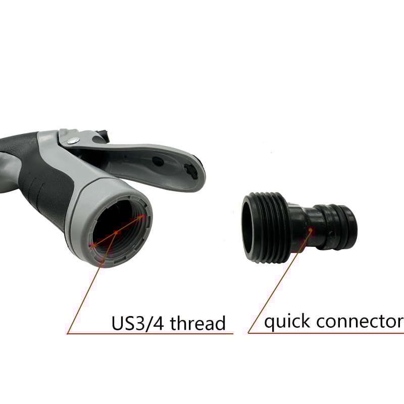 High Pressure Water Spray Gun For Garden Car Wash Cleaning Adjustable Nozzle Hose Sprinkler Tool