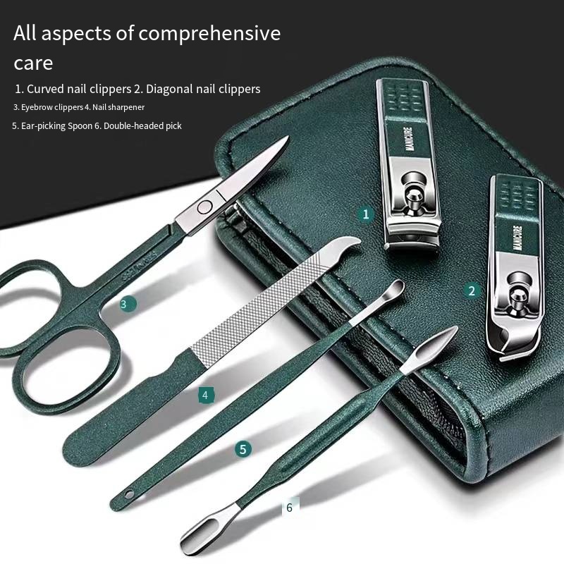 High End Nail Scissors Set For Men And Women Portable Manicure And Pedicure Tool Kit 0
