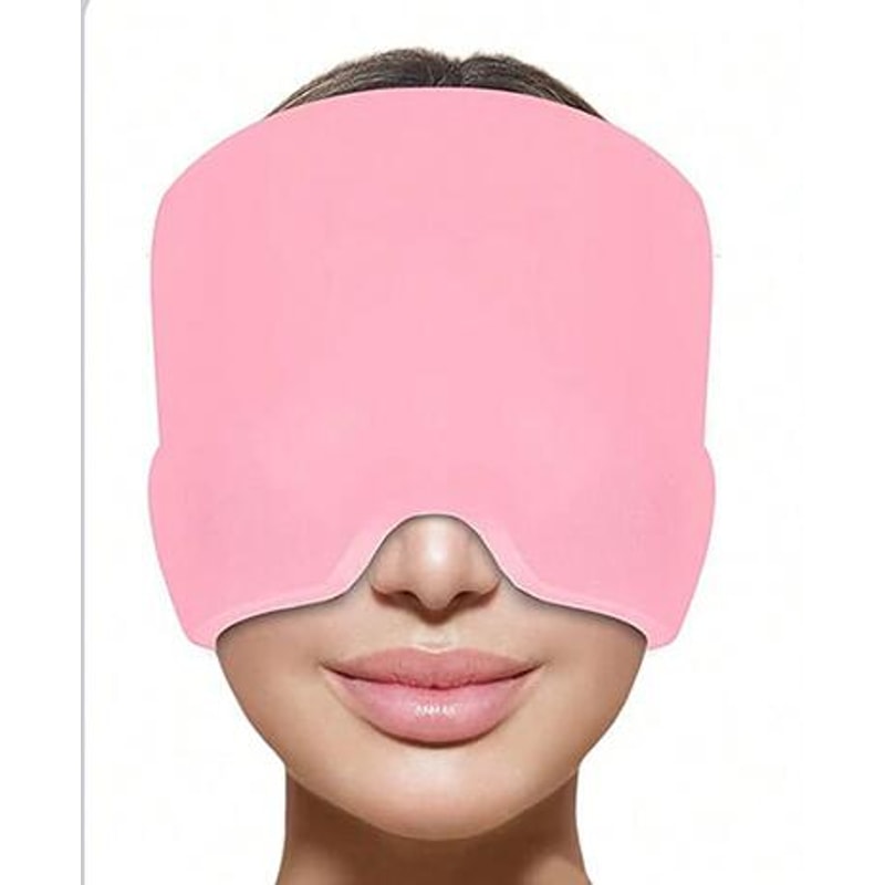 Gel Cold Hot Head Ice Cap Black And Pink Sleep Mask For Head Massage And Health Care 5