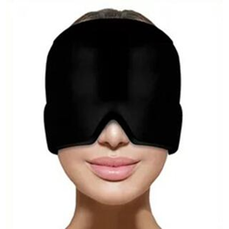 Gel Cold Hot Head Ice Cap Black And Pink Sleep Mask For Head Massage And Health Care 6