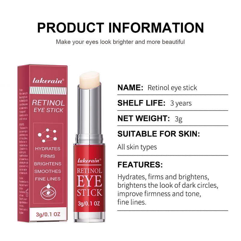 Retinol Eye Cream For Dark Circles Skin Firming Instant Eye Repair Serum Stick For Women 5