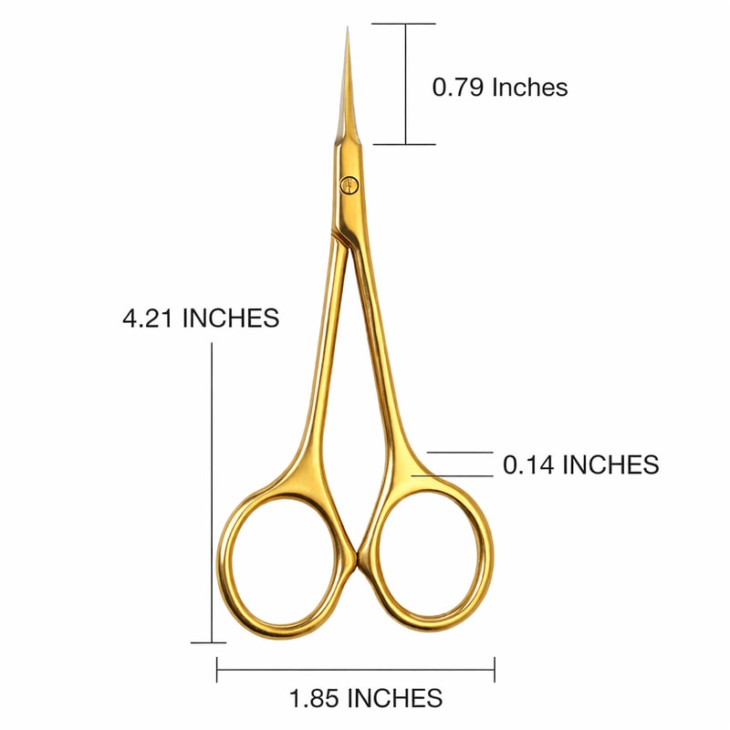Stainless Steel Curved Tip Cuticle Scissors For Manicure Nail Art 5